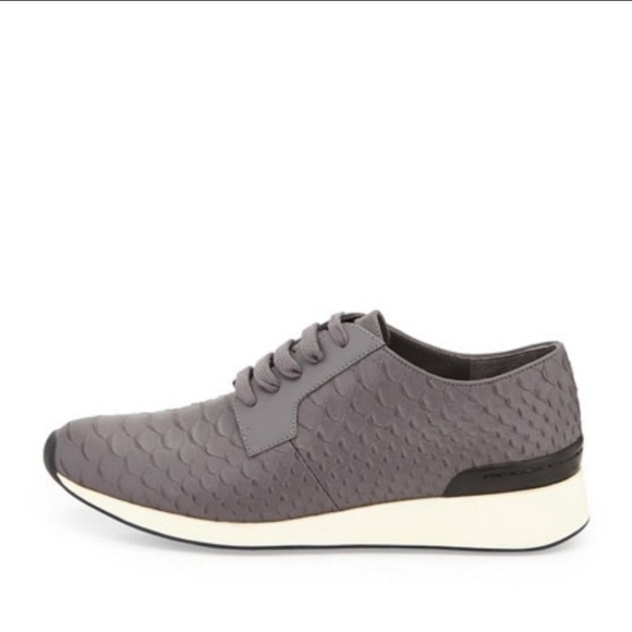 Vince Rayner Python-Print Trainer Sneaker, Ceramic - Picture 4 of 4